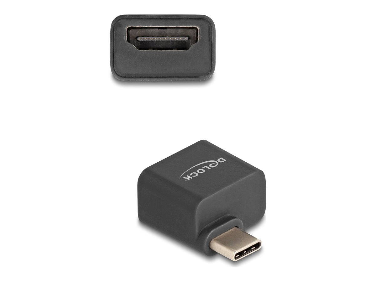 DELOCK Mini Adapter USB Type-C Stecker zu HDMI Buchse DP Alt Mode 4K - Vorderansicht