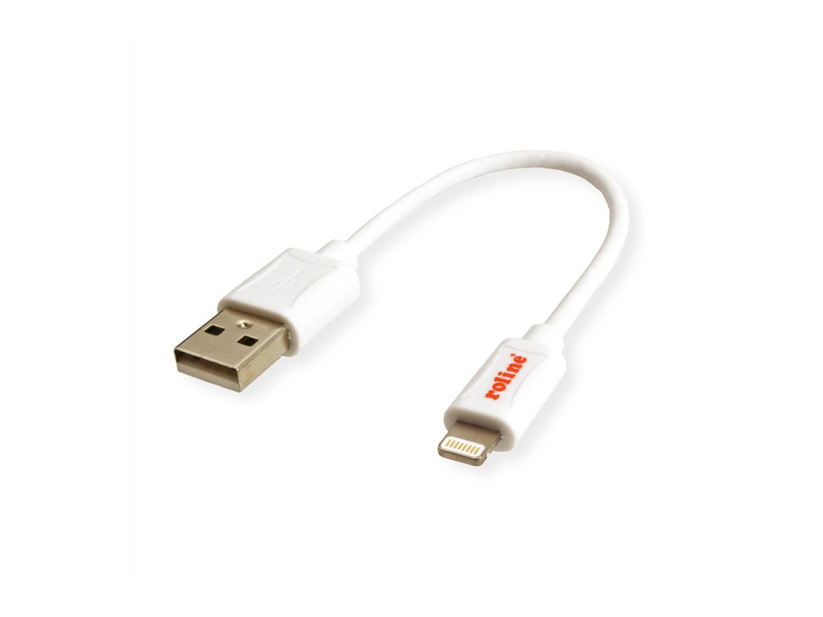 ROLINE USB 2.0 Sync- & Ladekabel für Apple Geräte mit Lightning Connector weiss 0