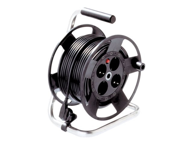 BACHMANN Schutzkontakt-Aufrollkabeltrommel 4fach 230VAC 50m - Vorderansicht