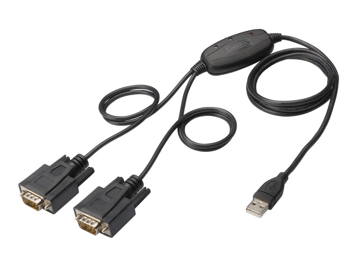 DIGITUS 1,5M USB 2.0 zu RS232x2 Kabel Verpackung