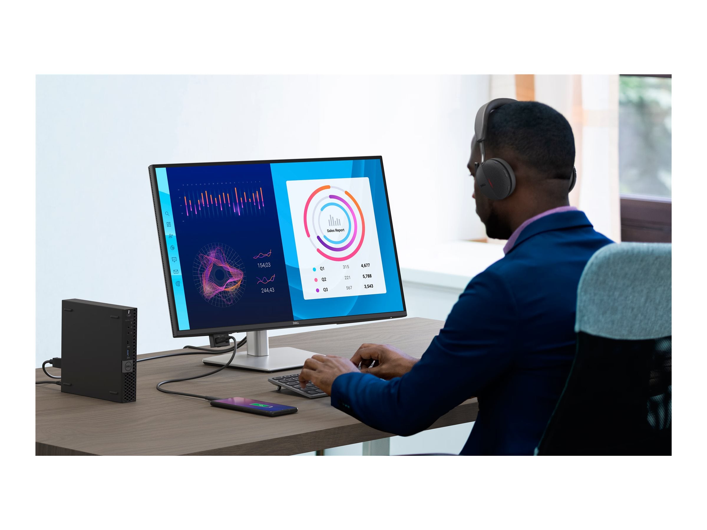 DELL Pro 27 Plus Monitor P2725D Vorderansicht