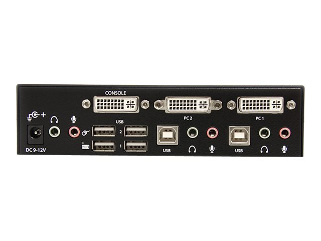 STARTECH.COM 2 Port DVI USB KVM Switch Rückansicht