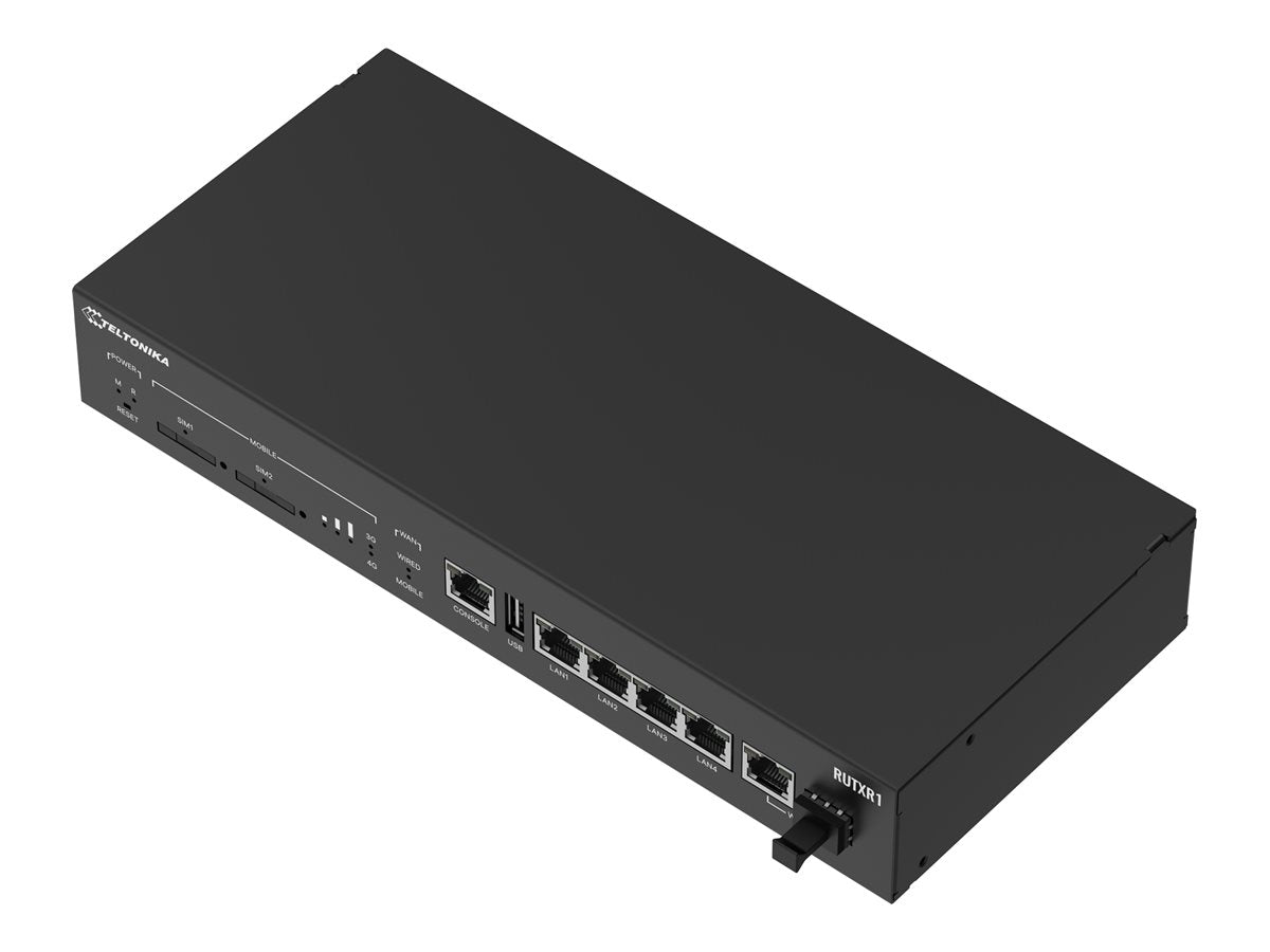 TELTONIKA NETWORKS RUTXR1 Enterprise Rack-Mountable SFP/LTE Router Detailansicht