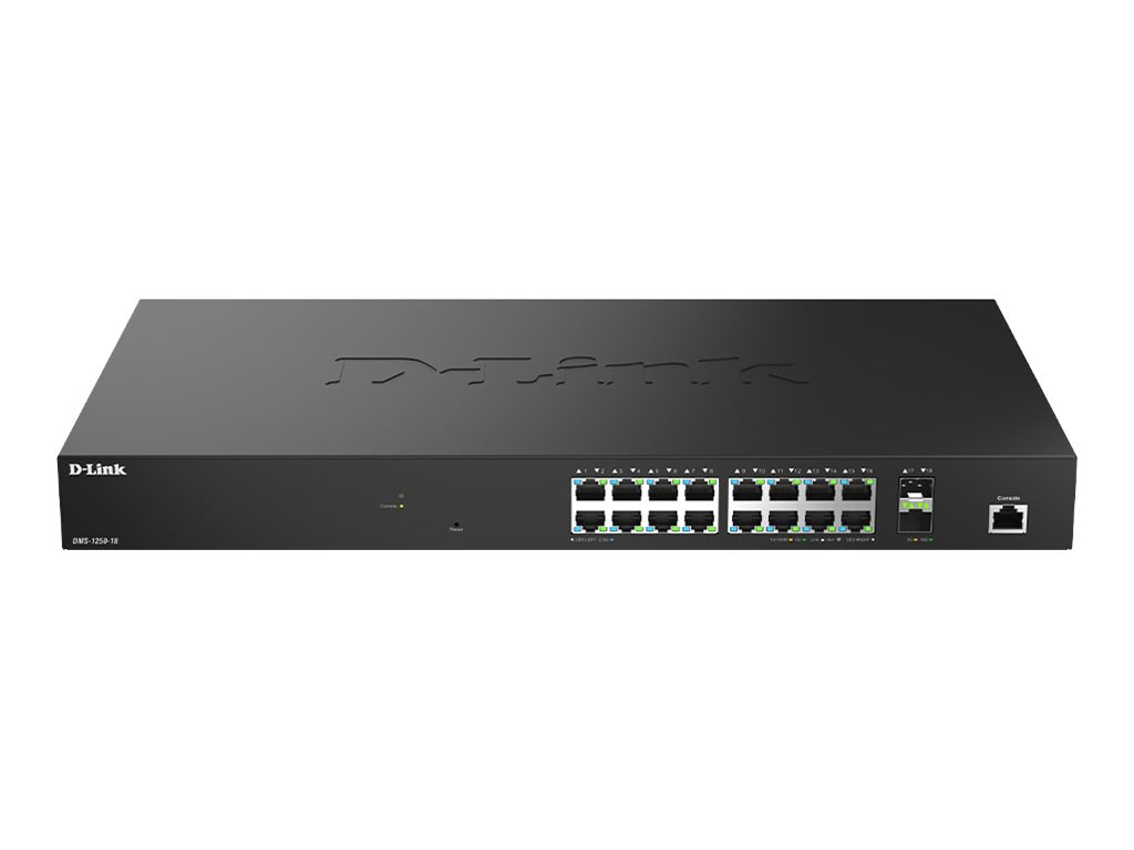 D-LINK DMS-1250-18/E 18-Port Multi-Gigabit Smart Managed Switch Vorderansicht