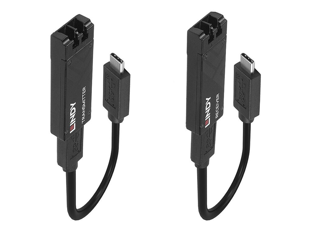 LINDY 100m Fibre Optic USB 3.2 Type C Extender Verpackung