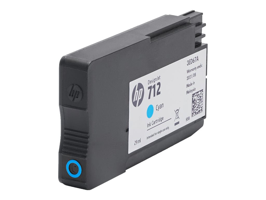 HP 712 3-Pack 29-ml Cyan DesignJet Ink Cartridge in Anwendung