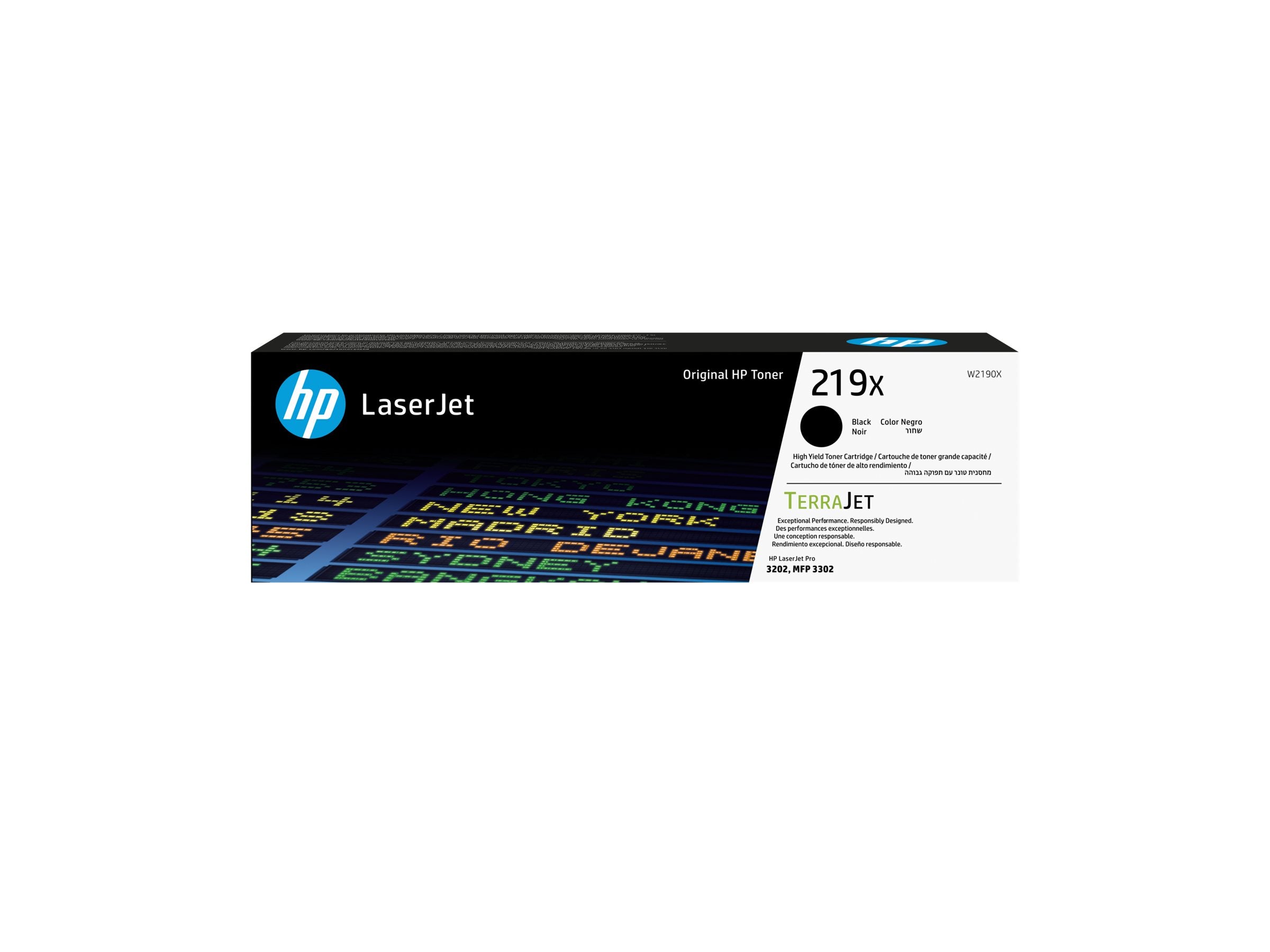 HP 219X High Yield Black Original LaserJet Toner Cartridge - Vorderansicht
