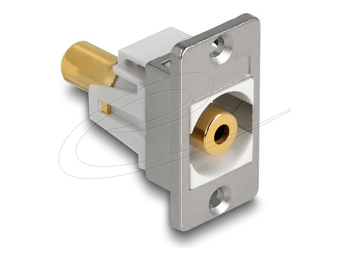 DELOCK Panel Mount Klinkenbuchse 3,5mm 3 Pin Vorderansicht
