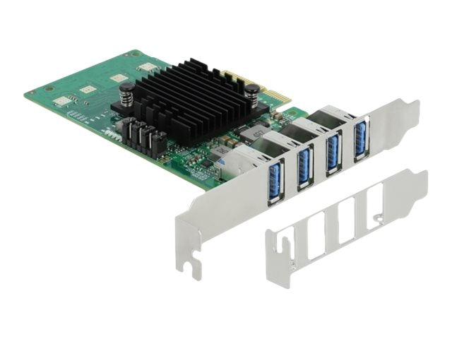 DELOCK PCI Express x4 Karte Vorderansicht