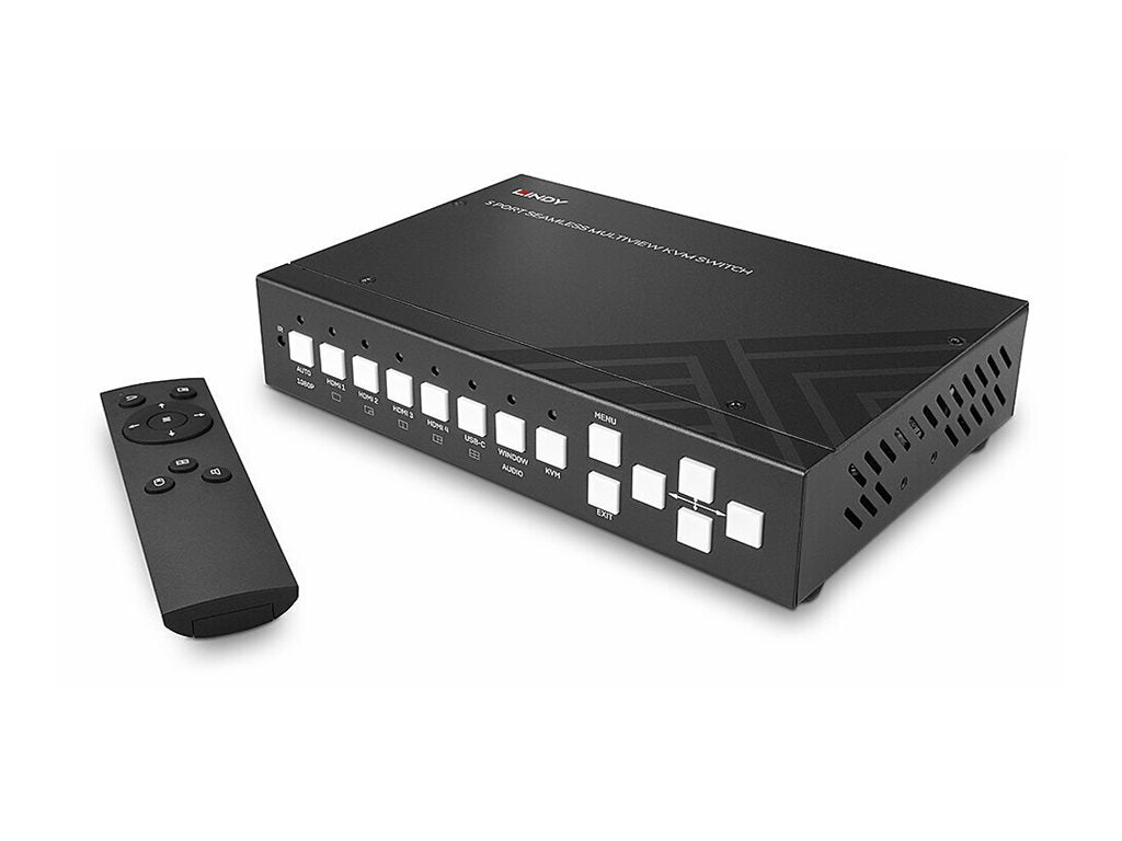 LINDY 5 Port Seamless Multiview KVM Switch Vorderansicht