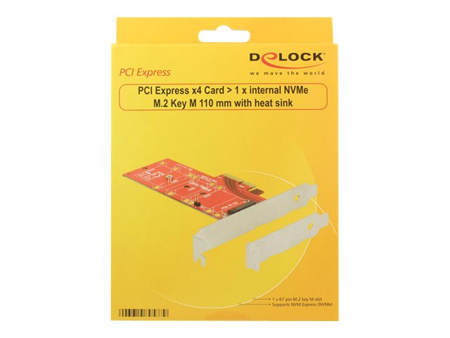 DELOCK PCI Express 4.0 x4 Karte Rückansicht