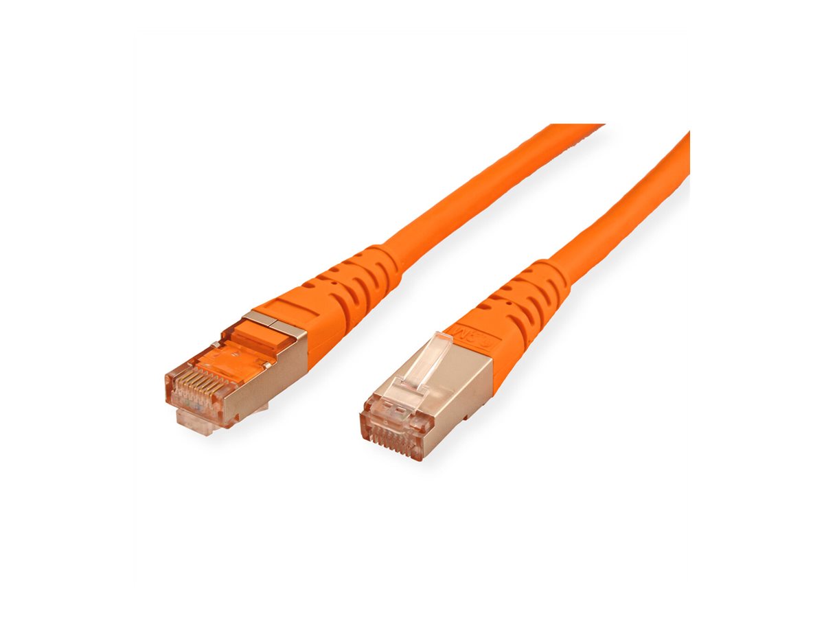 ROLINE Patchkabel Kat.6 Class E S/FTP PiMF orange 1m - Detailansicht