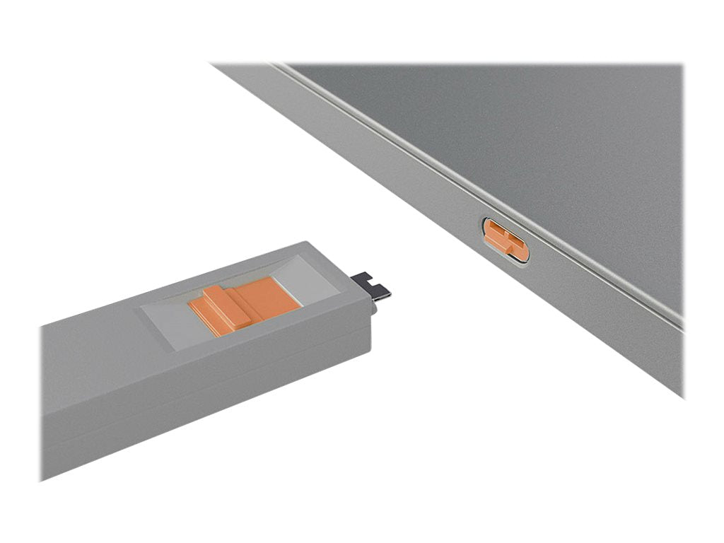 LINDY USB Typ C Port Schloss orange - Vorderansicht