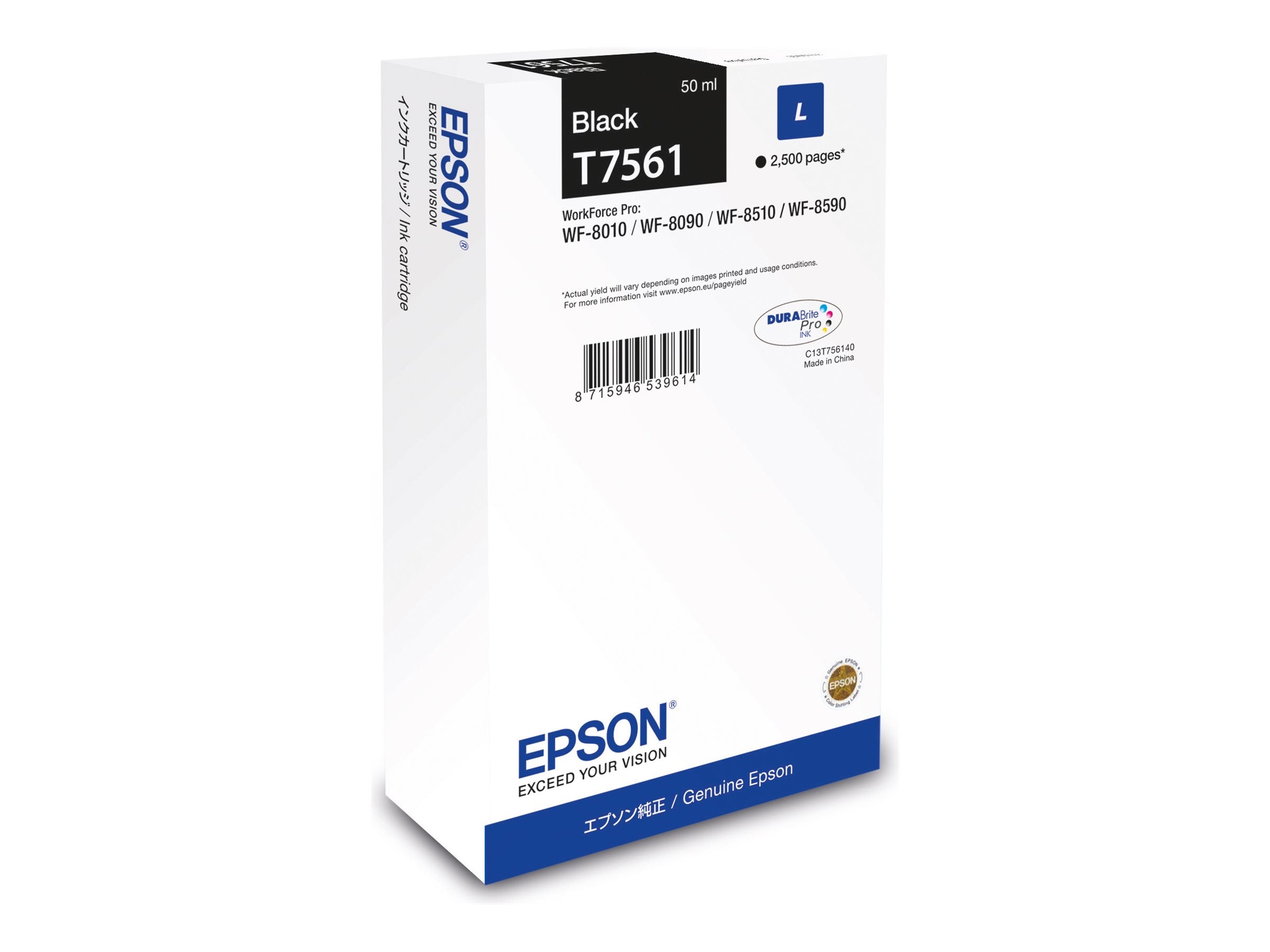 EPSON 6LB WF-8xxx Series Ink Cartridge L Black - Vorderansicht
