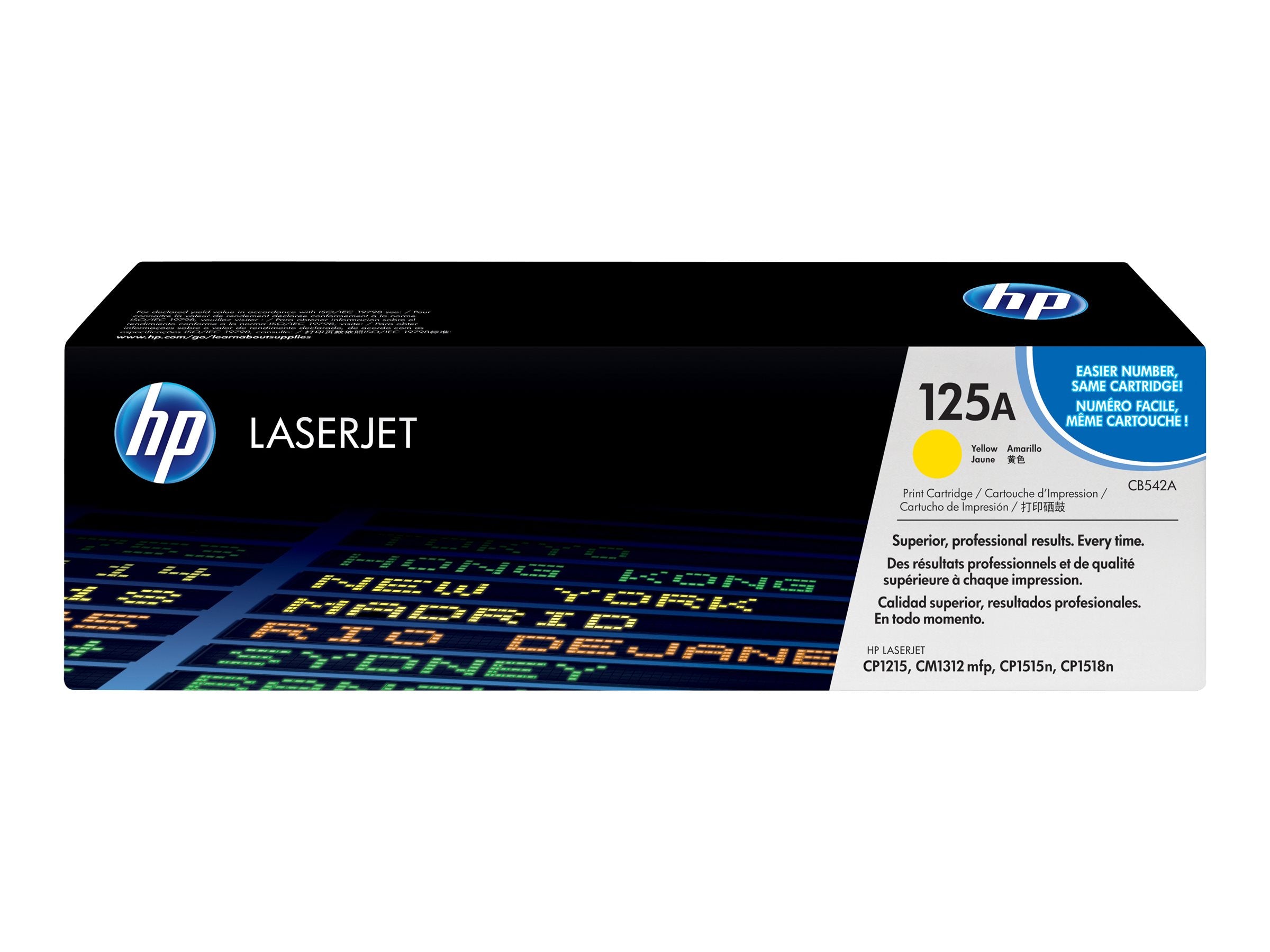 HP 125A Tonerpatrone Gelb Vorderansicht