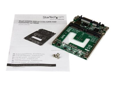 Installation des STARTECH.COM Dual mSATA SSD auf 2,5 Zoll SATA Raid Adapter