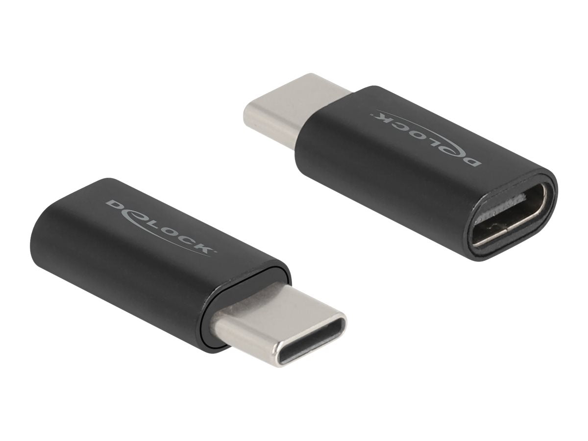 DELOCK Adapter SuperSpeed USB 10 Gbps USB 3.2 Gen 2 USB Type-C Stecker zu Buchse - Vorderansicht