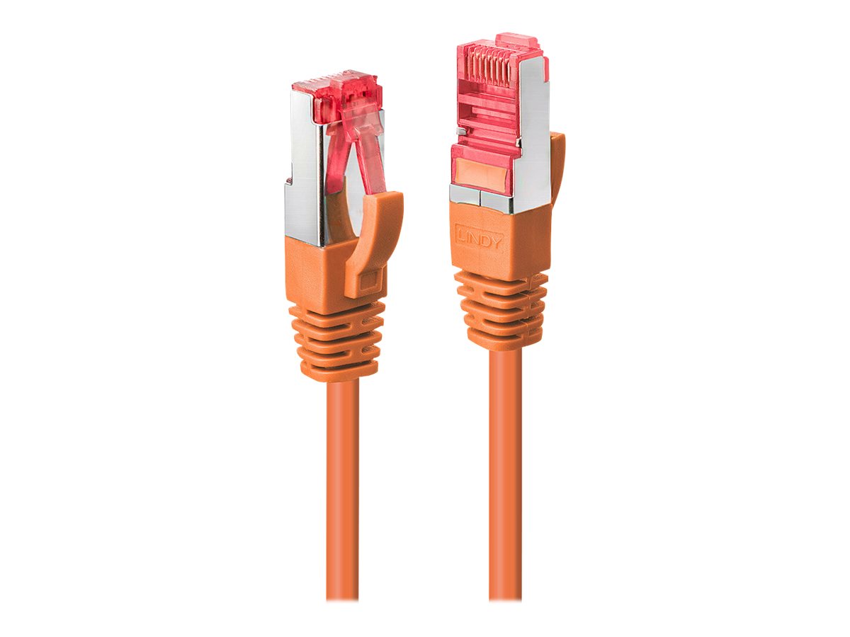 LINDY Cat.6 S/FTP Kabel, orange, 7,5m Patchkabel - Verpackung