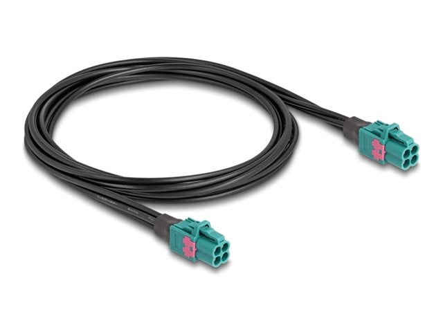 DELOCK Kabel Mini FAKRA Z Buchse quad zu Mini FAKRA Z Buchse quad - Vorderansicht