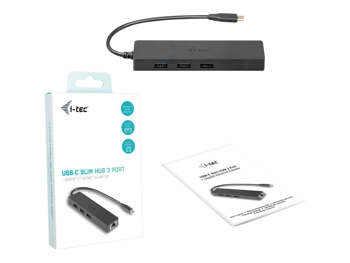 I-TEC USB C Slim HUB 3 Port Verpackung