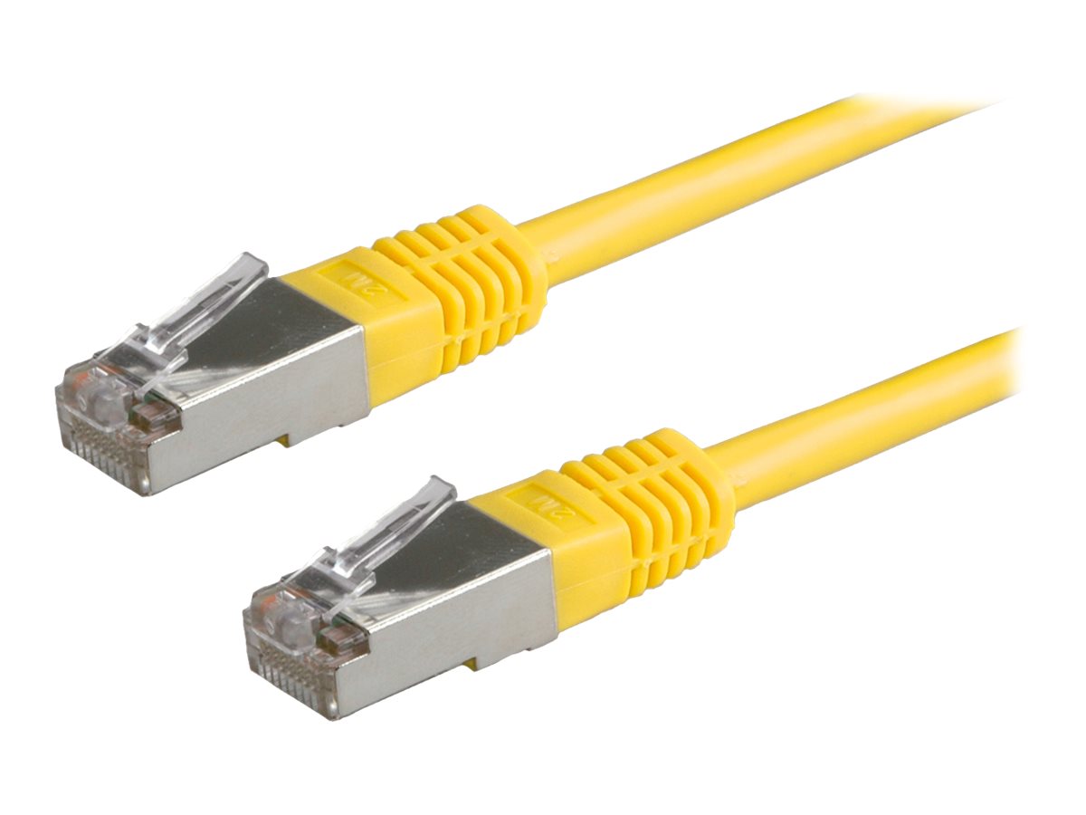 ROLINE Patchkabel Kat.5e Class D S/FTP gelb 0,5m - Verpackung