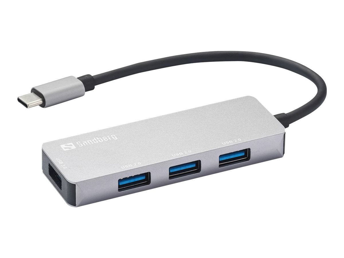 SANDBERG USB-C Hub 1xUSB3.0+3x2.0 SAVER Vorderansicht
