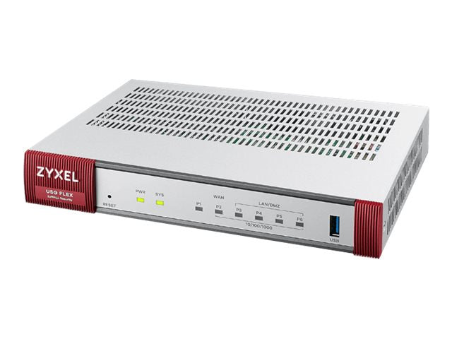 ZYXEL Firewall USG FLEX 100H Gold Security Bundle - Vorderansicht
