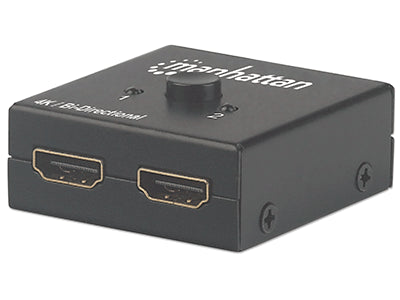 MANHATTAN 4K bi-direktionaler HDMI-Splitter/Switch 2-Port Vorderansicht