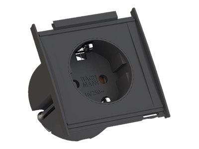 BACHMANN KAPSA XX-Small 1x Schutzkontakt Montagestecker - Vorderansicht