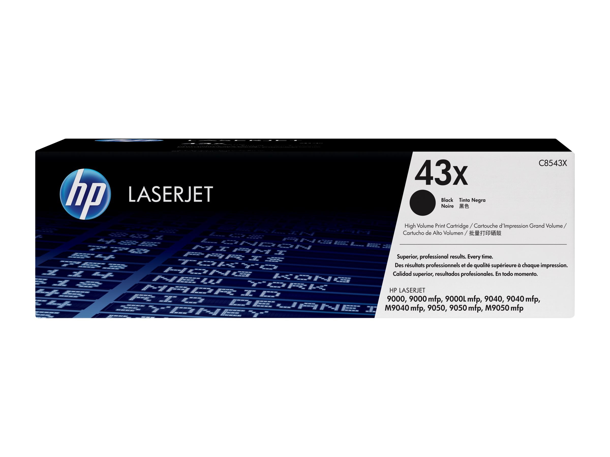 HP 43X original LaserJet Tonerpatrone C8543X schwarz Detailansicht