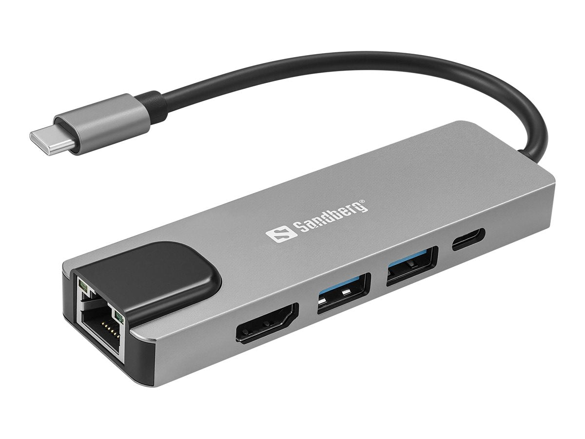 SANDBERG USB-C 5in1 Travel Dock Saver Verpackung