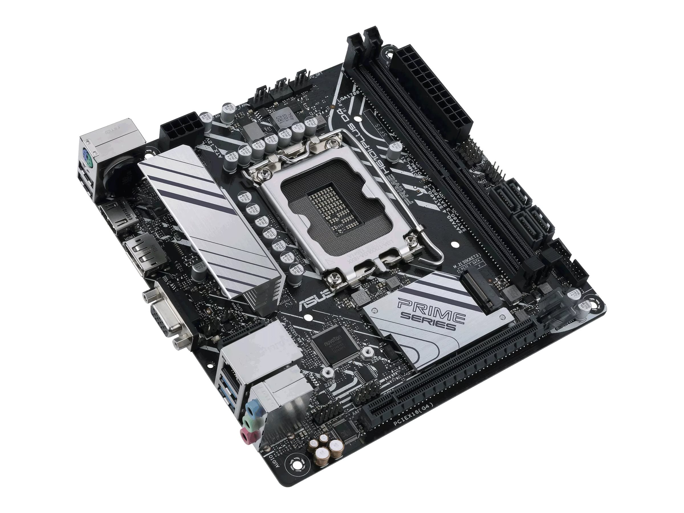 ASUS PRIME H610I-PLUS D4-CSM Mini ITX Motherboard Rückansicht