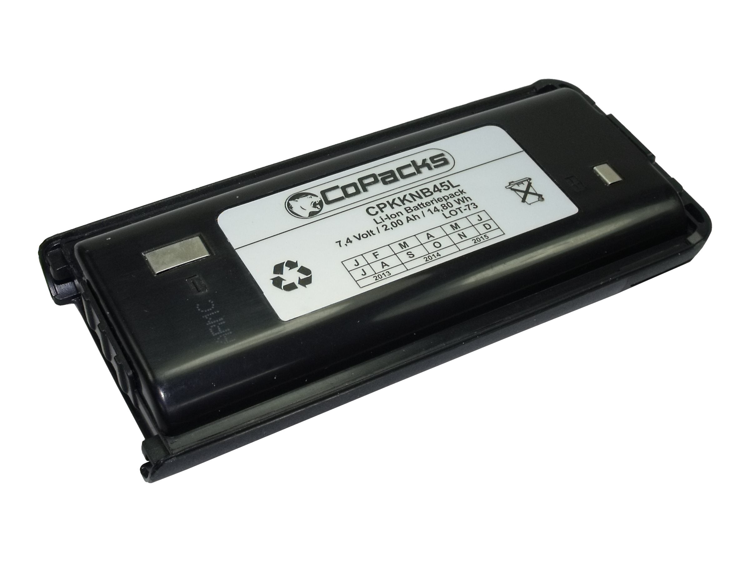 COPACKS Akku LiIon für Kenwood TK-3201 - Vorderansicht