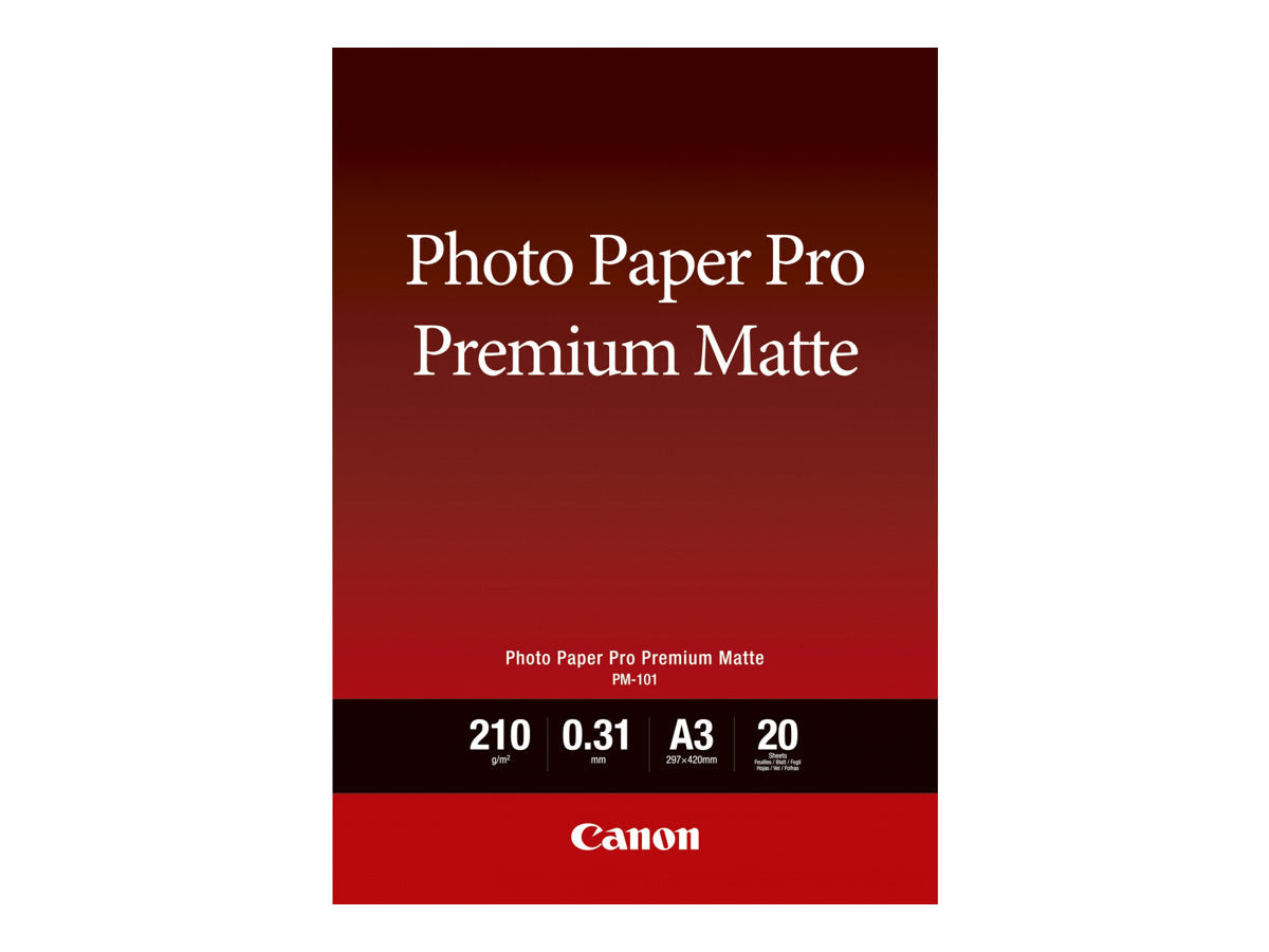 CANON Photo Paper Premium Matte A3 20 Blatt - Vorderansicht