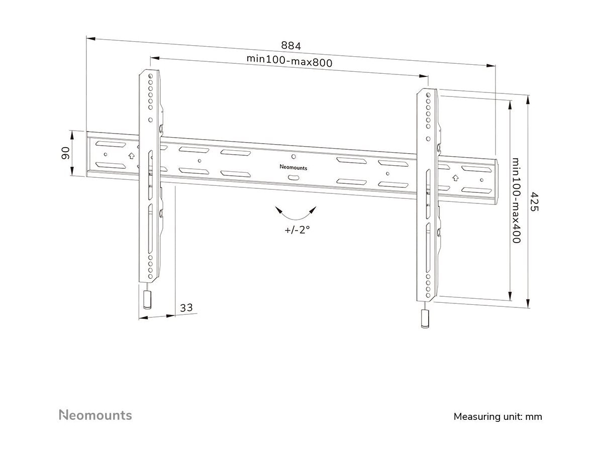NEOMOUNTS WL30S-850BL18 Screen Wall Mount Detailansicht