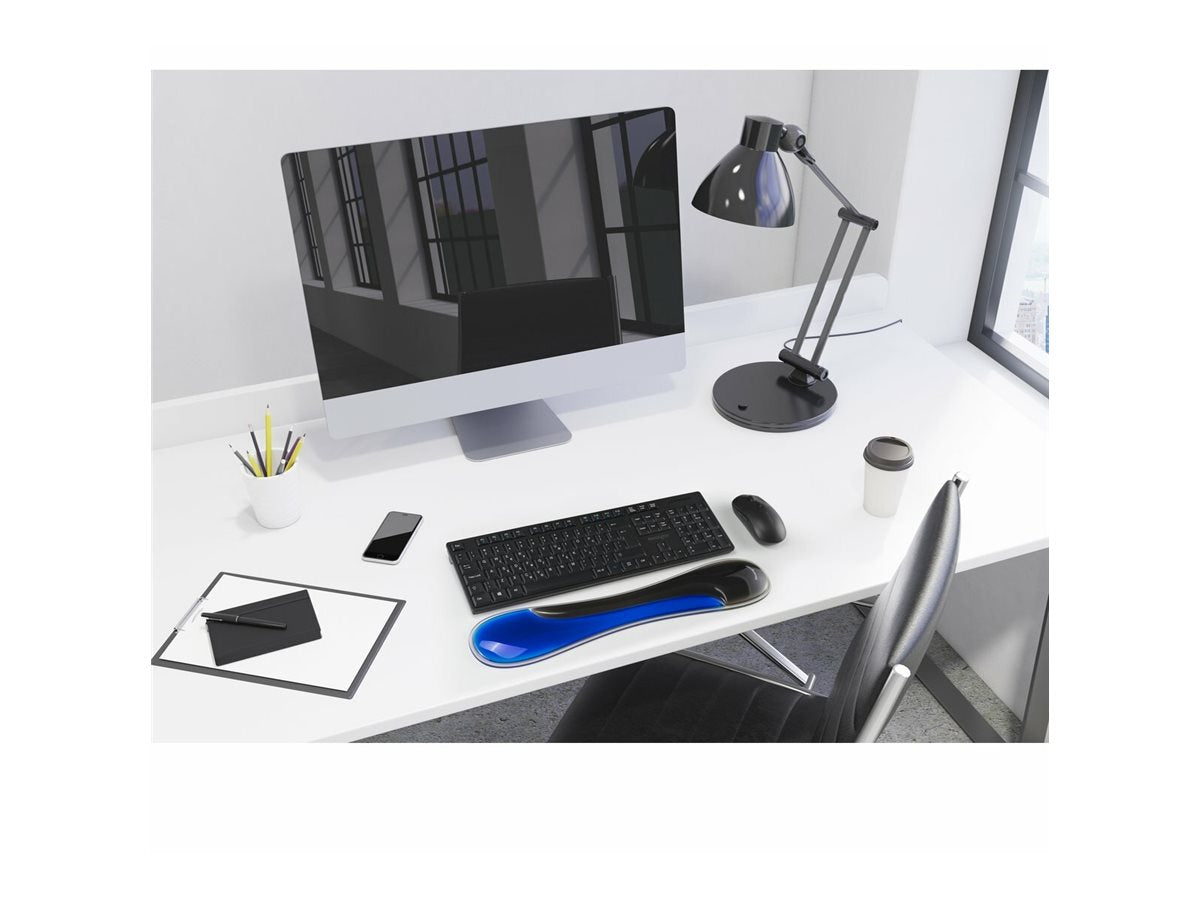 KENSINGTON Slim Duo Gel Handgelenkauflage für Tastatur Blau - Verpackung
