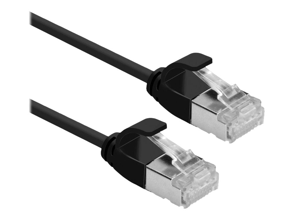 ROLINE U/FTP DataCenter Patchkabel Kat 6A Class EA LSOH slim schwarz 1,5m - Detailansicht