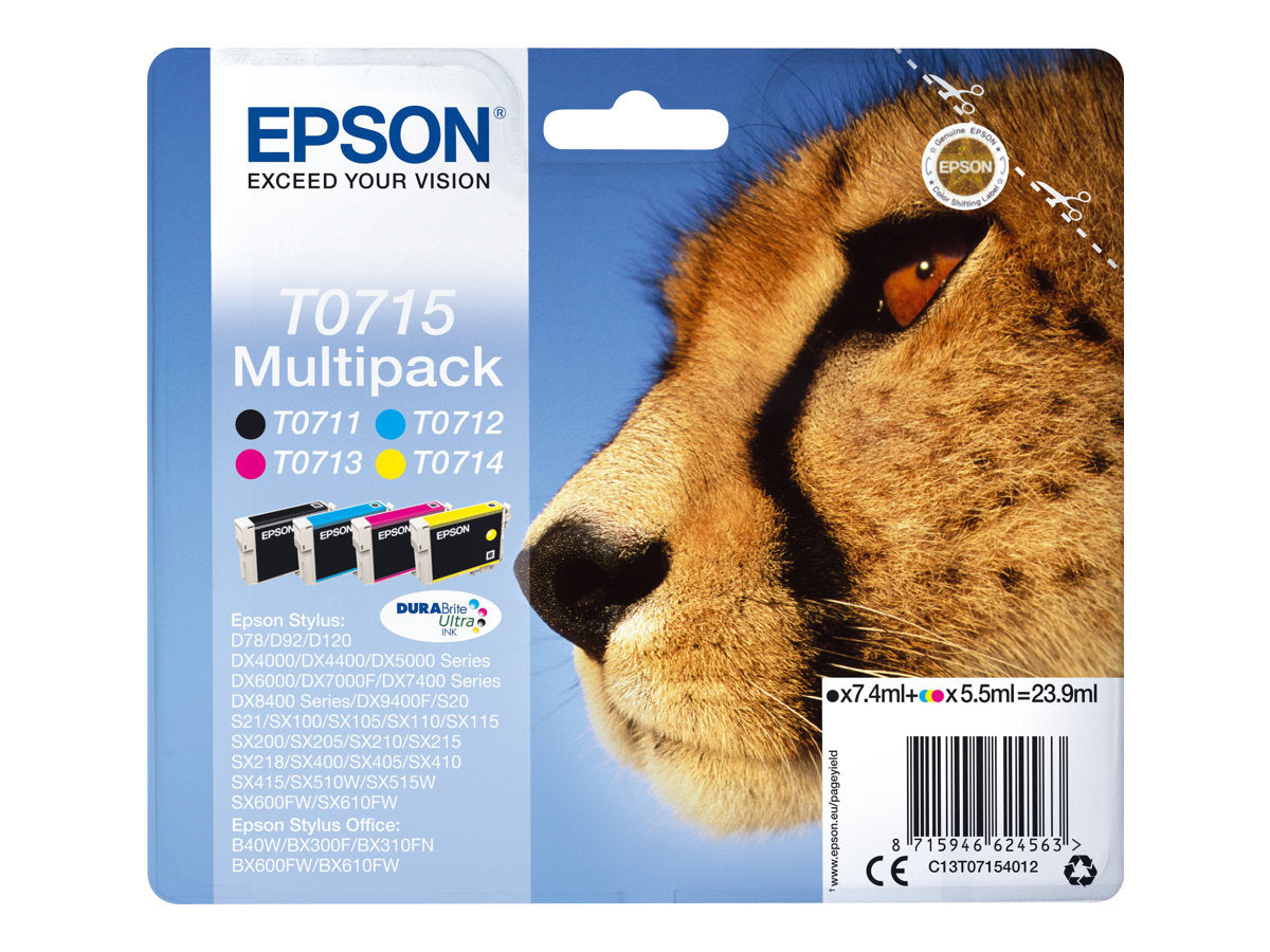 EPSON T0715 Tintenpatrone Verpackung