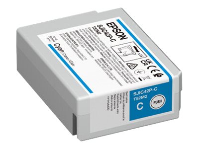EPSON 4LB SJIC42P-C Tintenpatrone ColorWorks C4000e Cyan - Vorderansicht