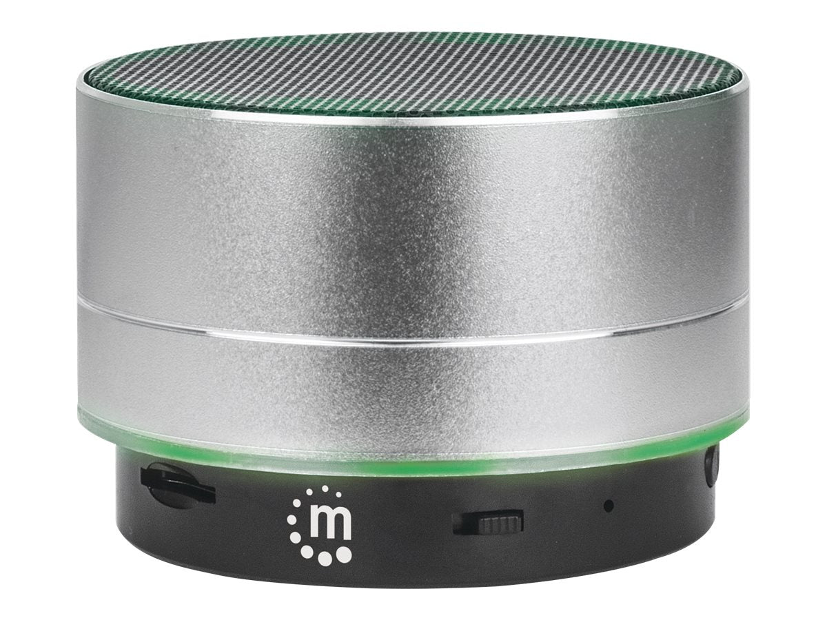 MANHATTAN Metallic LED-Bluetooth-Lautsprecher Vorderansicht