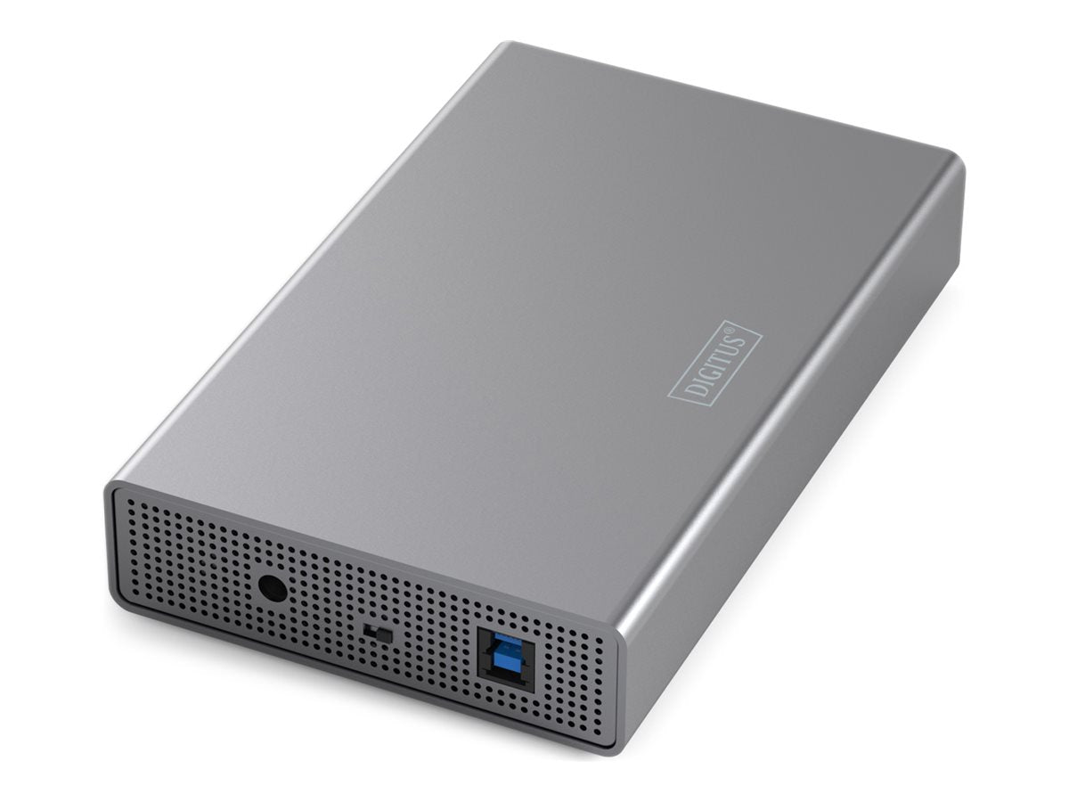 DIGITUS SSD/HDD SATA 8,89cm 3,5Zoll USB3.0 Gehäuse Vorderansicht