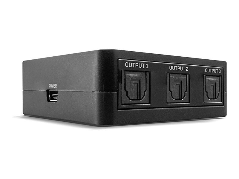 LINDY 3 Port TosLink Optisch Digitaler Audio Splitter - Detailansicht