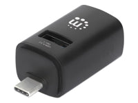 MANHATTAN 3-Port USB Typ-C Kombo-Hub USB-C-Stecker auf 3x USB-A 1x 5 Gbit/s USB USB 3.2 Gen 1 2x 480 Mbit/s USB 2.0 Strom über USB