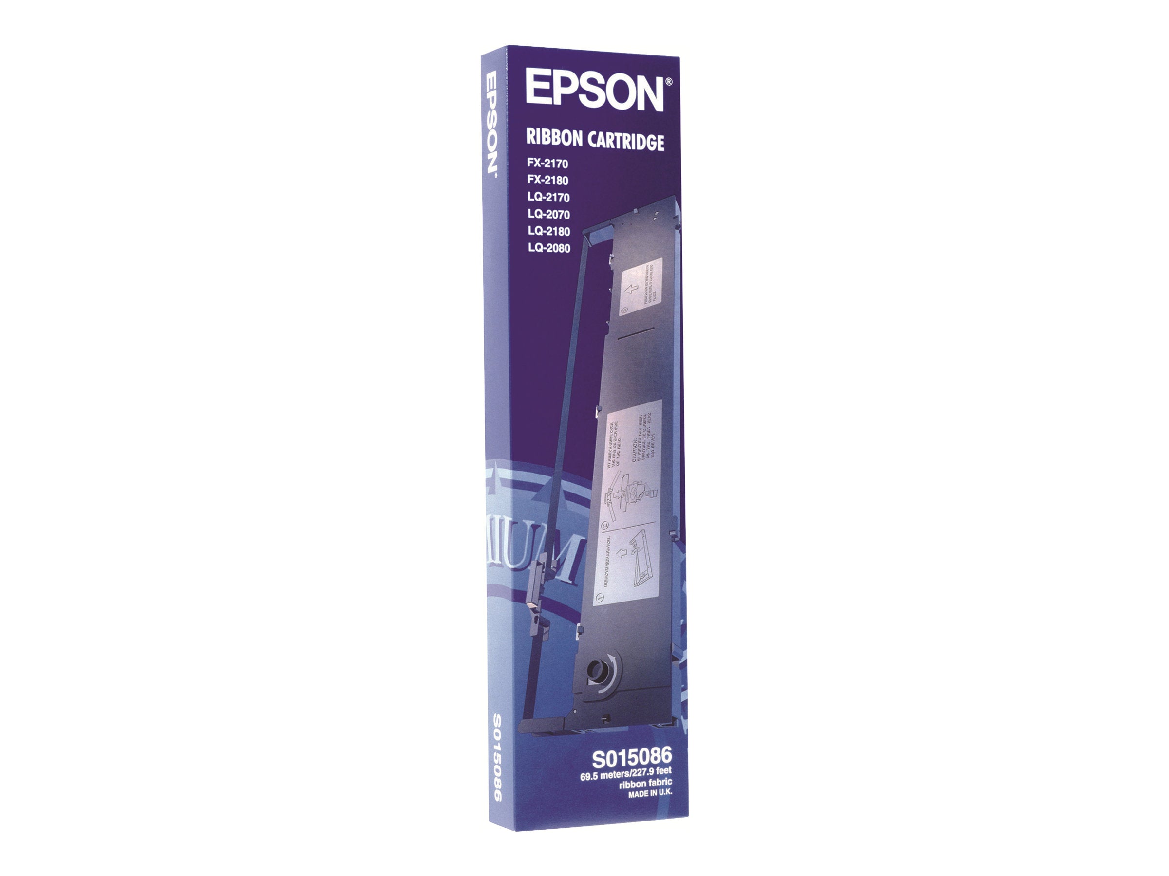 EPSON S015086 Farbband schwarz Vorderansicht