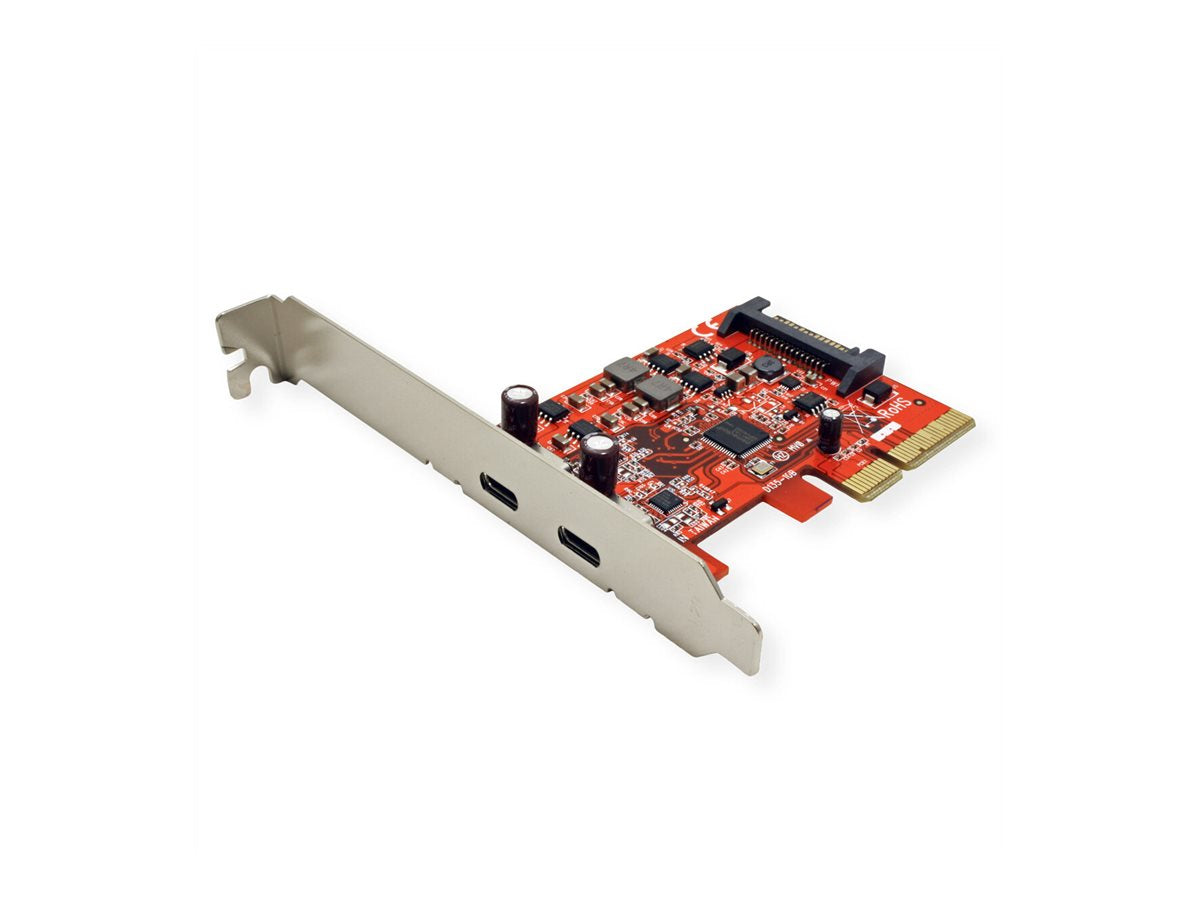 ROLINE PCI-Express-Karte USB 3.2 Gen 2 2x USB-C Detailansicht