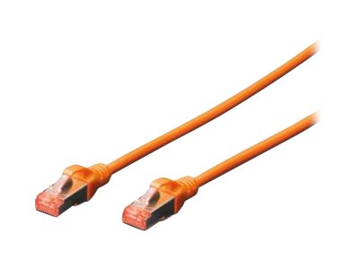 DIGITUS Patchkabel SFTP/PIMF CAT6 0,5m orange - Vorderansicht