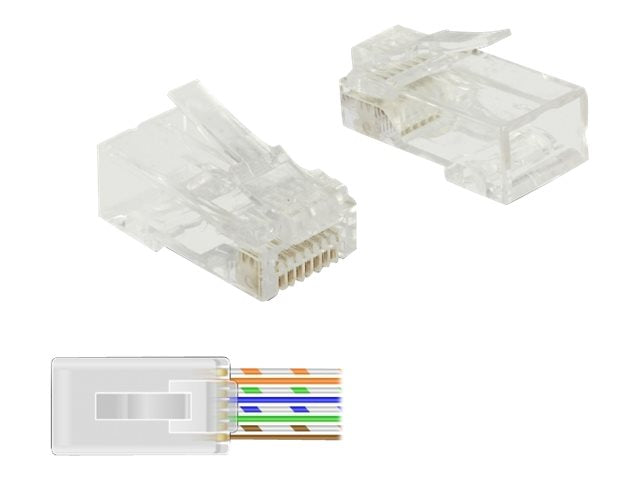 DELOCK RJ45 Crimp+Cut Stecker Cat.6 UTP Verpackung