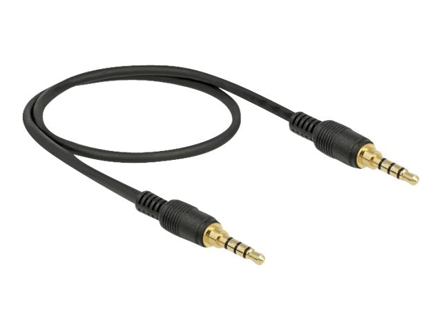 DELOCK Klinkenkabel 3,5 mm 4 Pin Stecker Vorderansicht