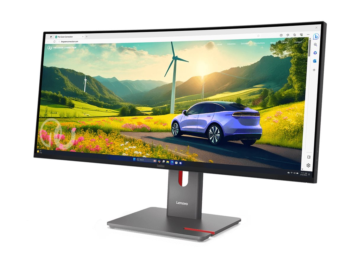 LENOVO ThinkVision P34WD-40 Monitor Seitenansicht