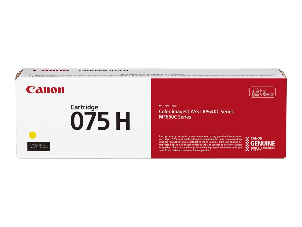 CANON Toner Cartridge 075 H Y - Vorderansicht